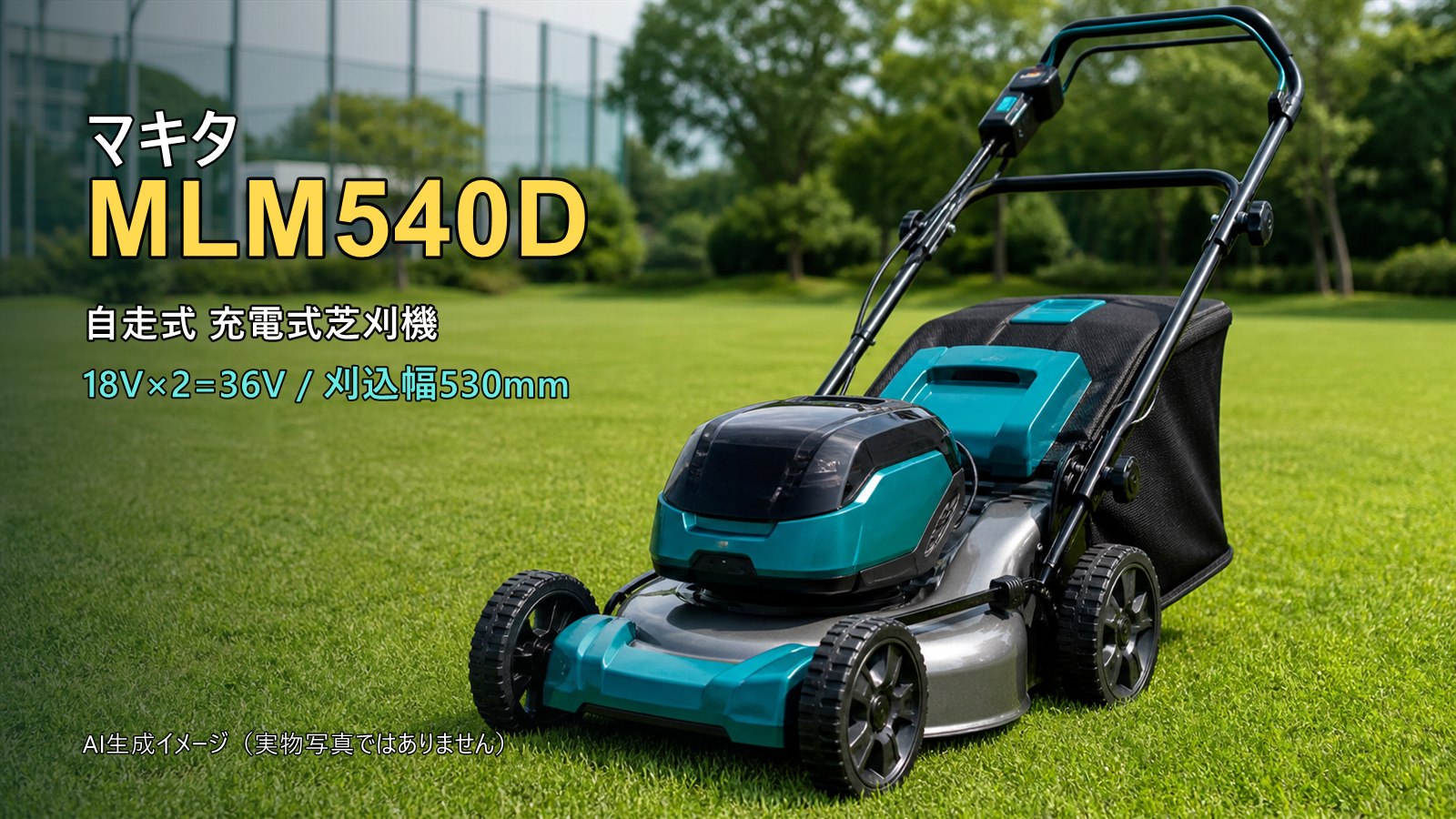 マキタMLM540Dレビュー｜18V×2自走式芝刈機の価格・比較・注意点