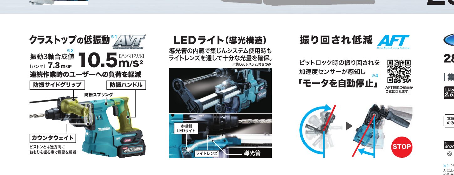 HR011GのAVT低振動構造とLEDライトガイドの公式資料